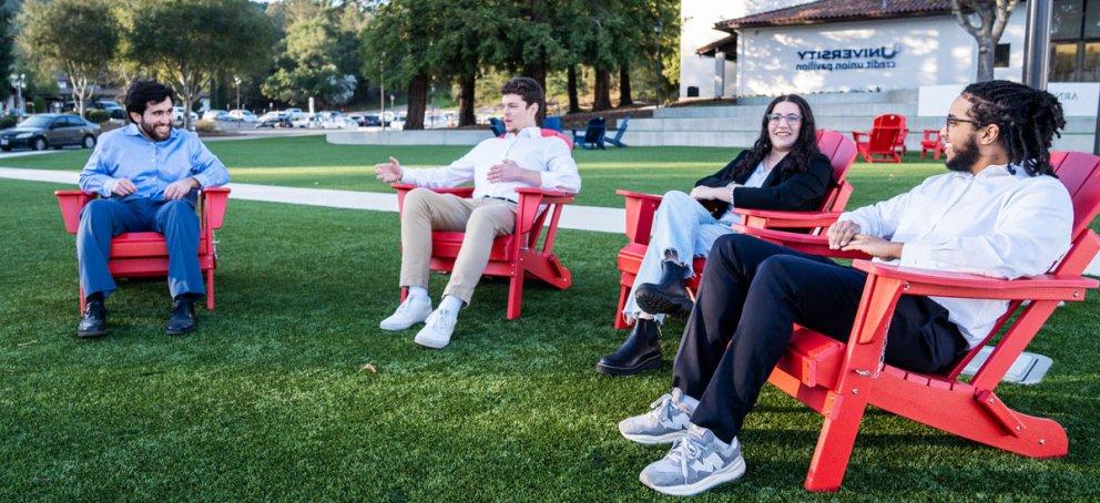 photo of data science club members in front of saint mary's arena